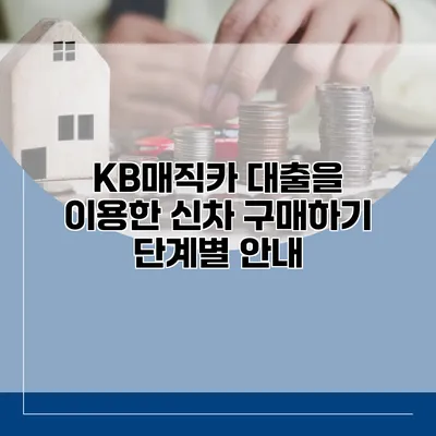 KB매직카 대출을 이용한 신차 구매하기 단계별 안내