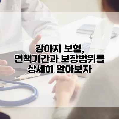 강아지 보험, 면책기간과 보장범위를 상세히 알아보자