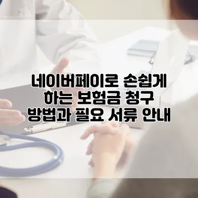 네이버페이로 손쉽게 하는 보험금 청구 방법과 필요 서류 안내