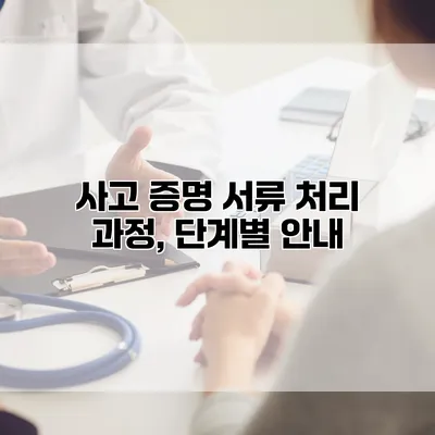 사고 증명 서류 처리 과정, 단계별 안내