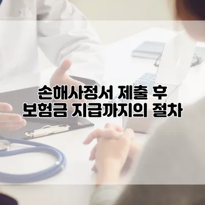 손해사정서 제출 후 보험금 지급까지의 절차
