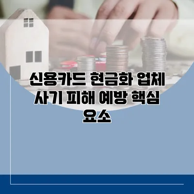 신용카드 현금화 업체 사기 피해 예방 핵심 요소