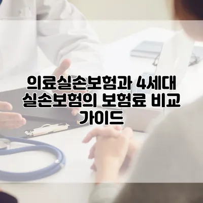 의료실손보험과 4세대 실손보험의 보험료 비교 가이드