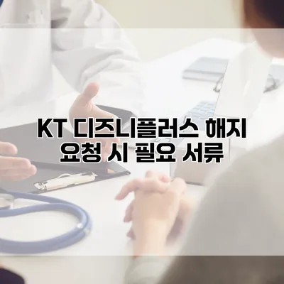 KT 디즈니플러스 해지 요청 시 필요 서류