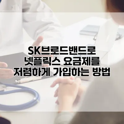 SK브로드밴드로 넷플릭스 요금제를 저렴하게 가입하는 방법