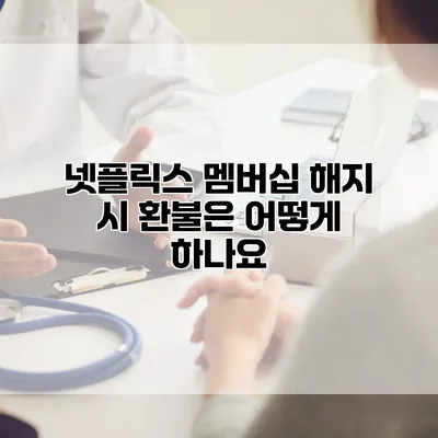 넷플릭스 멤버십 해지 시 환불은 어떻게 하나요?
