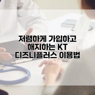 저렴하게 가입하고 해지하는 KT 디즈니플러스 이용법